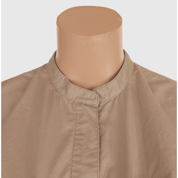 3.1 Phillip Lim Cotton Stretch Zip Front Dress Size 4 Brown $595 - Picture 2 of 9